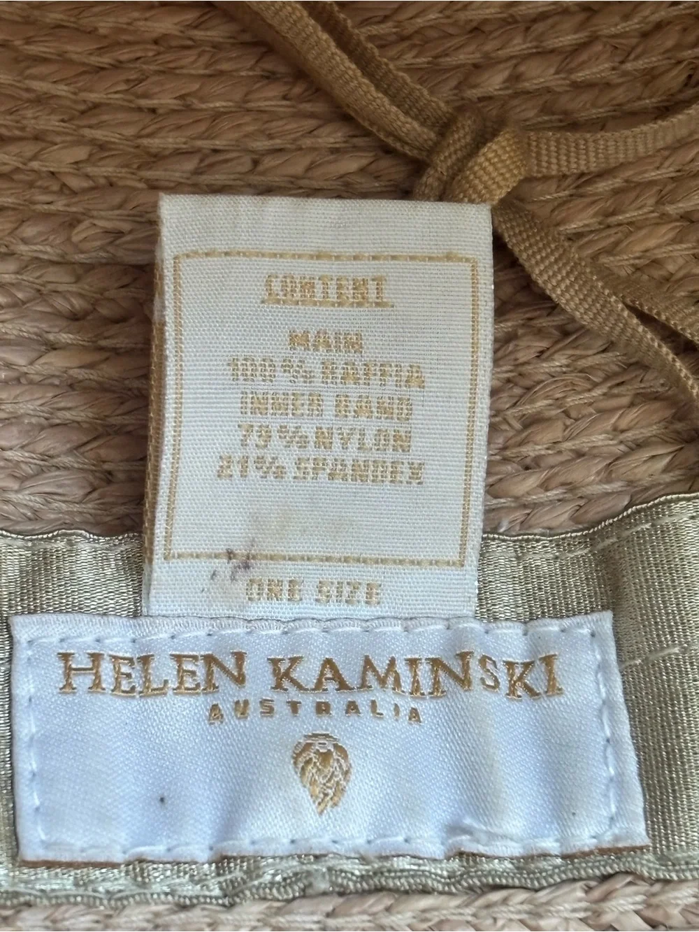 Delphina by Helen Kaminski Hand Rolled Raffia String sun upf 50 plus hat